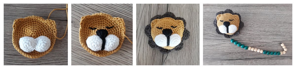 Blog-Inhaltsbild für 'Fuchs und Löwe, kostenlose Häkelanleitung'